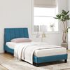 vidaXL Cama con colch&oacute;n Hanko terciopelo azul 90x200 cm