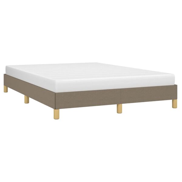 vidaXL Cama sin colch&oacute;n tela gris taupe 160x200 cm