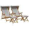 vidaXL Silla de terraza 4 uds. 3 Posici&oacute;n Madera de Eucalipto Maciza