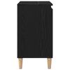 vidaXL Gabinete de Lavabo para Baño Roble Negro 58 x 33 x 60 cm