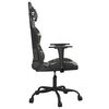 vidaXL Silla gaming cuero sint&eacute;tico negro y camuflaje