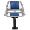 vidaXL Asiento para barco con pedestal giratorio 360°