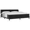 vidaXL Cama tipo Box Spring con colch&oacute;n Negro 200 x 200 cm Terciopelo