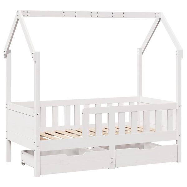 vidaXL Estructura de cama infantil con cajones madera de pino 80x170cm