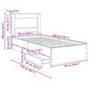 vidaXL Estructura de cama con caj&oacute;n 90 x 200 cm Madera Ingenieril