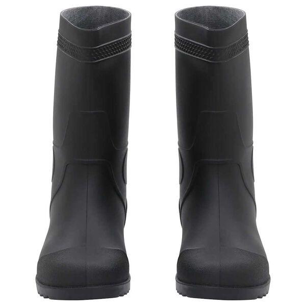 vidaXL Botas de agua negro n&uacute;mero 43 PVC