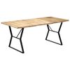 vidaXL Mesa de comedor de madera maciza de mango 180x90x76 cm