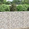 vidaXL Arriate de gaviones de trapecio acero galvanizado 100x20x100 cm