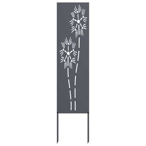 vidaXL Pantalla de Privacidad para Jard&iacute;n Calado Antracita 32 x 140 cm