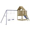 vidaXL Parque infantil de exterior madera de pino impregnada