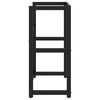 vidaXL Estructura de lavabo de hierro negro 59x38x83 cm