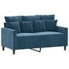 vidaXL Sof&aacute; de 2 plazas terciopelo azul 120 cm