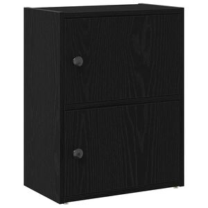 vidaXL Estanter&iacute;a de madera de ingenier&iacute;a roble negro 40x24x52 cm
