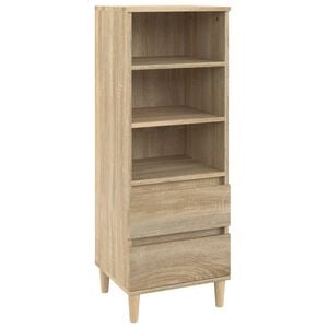 vidaXL Aparador alto madera contrachapada roble Sonoma 40x36x110 cm