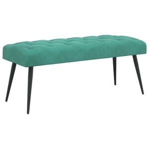 vidaXL Banco con tapicer&iacute;a con botones Tuquesa 110 x 40 x 46 cm