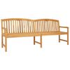 vidaXL Banco Tallado a Mano en Forma de Rosa 228 x 60 x 90 cm Natural