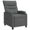 vidaXL Recliner Gris oscuro Tela