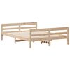 vidaXL Estructura de cama sin colch&oacute;n madera de pino maciza 120x200 cm