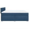 vidaXL Cama box spring con colch&oacute;n tela azul 180x200 cm