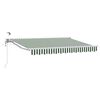 vidaXL Toldo Retr&aacute;ctil El&eacute;ctrico Verde y 3 x 2,5 m