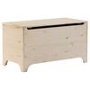 vidaXL Caja de almacenaje con tapa RANA madera maciza pino 100x49x54cm