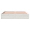 vidaXL Estructura de cama doble sin colch&oacute;n madera blanco 150x200 cm