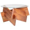 vidaXL Mesa de centro de madera maciza de acacia 66 cm