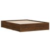 vidaXL Cama con cajones madera de ingeniería marrón roble 140x190 cm