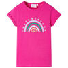 vidaXL Camiseta infantil rosa oscuro 116