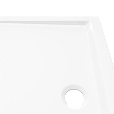 vidaXL Plato de ducha rectangular ABS 80x100 cm