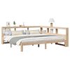 vidaXL Cama con estanter&iacute;a sin colch&oacute;n madera maciza de pino 180x200cm