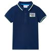 vidaXL Polo infantil azul oscuro 116