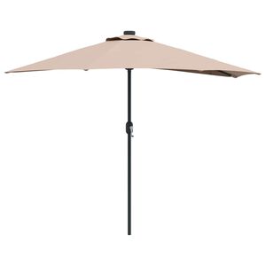 vidaXL Sombrilla de jard&iacute;n 294 x 150 x 224 cm Poli&eacute;ster y Acero