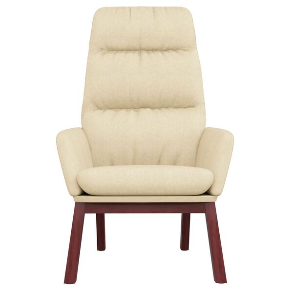 vidaXL Sill&oacute;n de relax de tela color crema