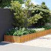 vidaXL Jardinera acero corten 960x100x36 cm