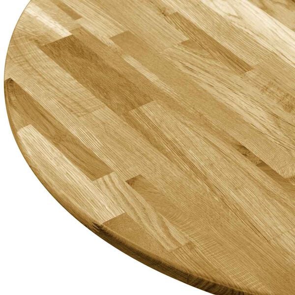 vidaXL Superficie de mesa redonda madera maciza de roble 23 mm 700 mm