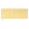 vidaXL Toldo retráctil manual persiana y LED amarillo/blanco 3,5x2,5 m