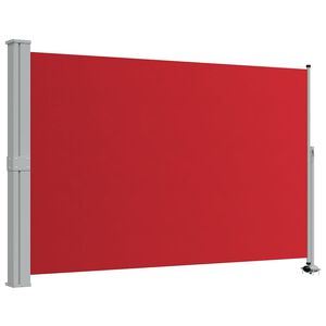 vidaXL Toldo lateral retr&aacute;ctil de jard&iacute;n rojo 160x300 cm