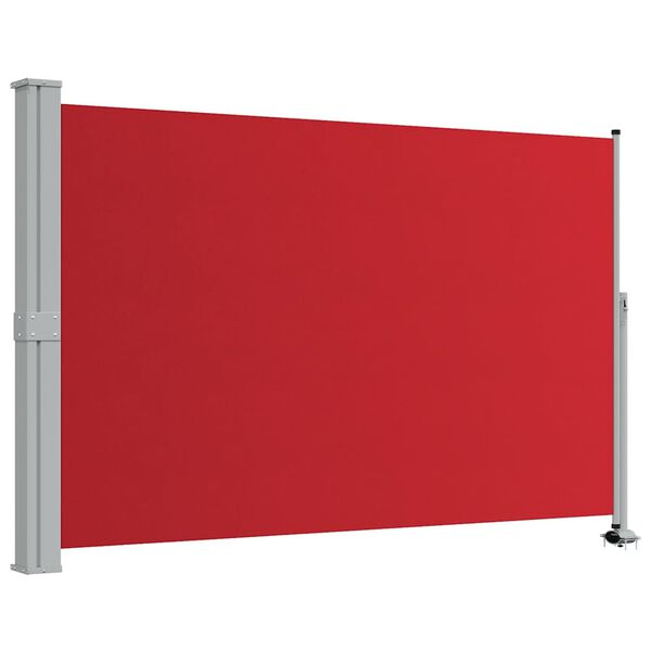vidaXL Toldo lateral retr&aacute;ctil de jard&iacute;n rojo 160x300 cm