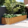 vidaXL Jardinera de acero corten 479x100x69 cm