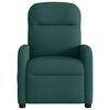 vidaXL Sill&oacute;n de masaje reclinable de tela verde oscuro