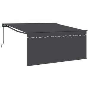vidaXL Toldo retr&aacute;ctil Antracita 350 x 250 cm Poli&eacute;ster y Aluminio
