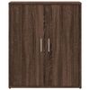 vidaXL Aparador de madera de ingenier&iacute;a 2 uds marr&oacute;n roble 60x31x70 cm