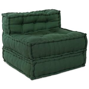 vidaXL Sof&aacute; modular tela verde 70x70x54
