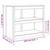 vidaXL Mueble de cocina exterior madera maciza pino negro 106x55x92 cm