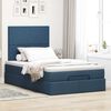vidaXL Estructura de cama otomana colch&oacute;n tela azul 120x190 cm