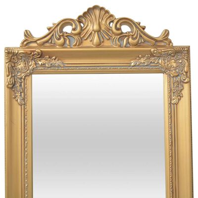 vidaXL Espejo de pie estilo barroco dorado 160x40 cm