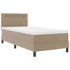 vidaXL Cama tipo Box Spring Capuchino 90 x 200 cm Cuero sint&eacute;tico