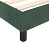 vidaXL Cama box spring con colchón terciopelo verde oscuro 180x200 cm