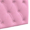 vidaXL Cabecera Colgante Montaje en la pared Rosa 210 x 55 x 7 cm tela